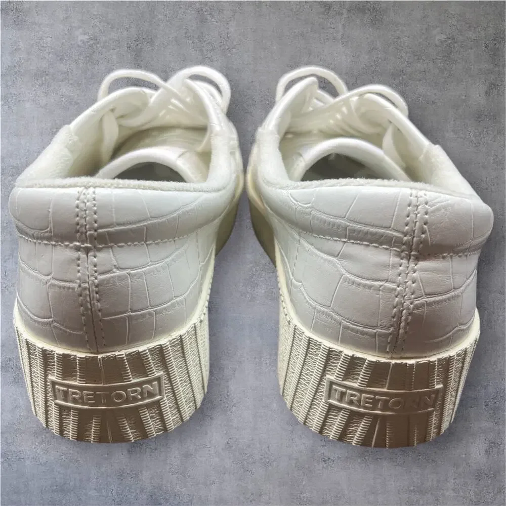 Tretorn white croc